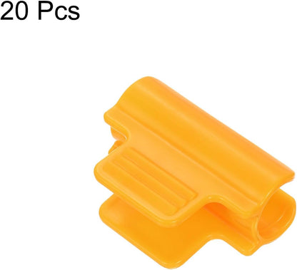 uxcell Greenhouse Clamps for 5/8inch PVC Pipe, 20pcs Greenhouse Film Clamps Shading Net Rod Clip