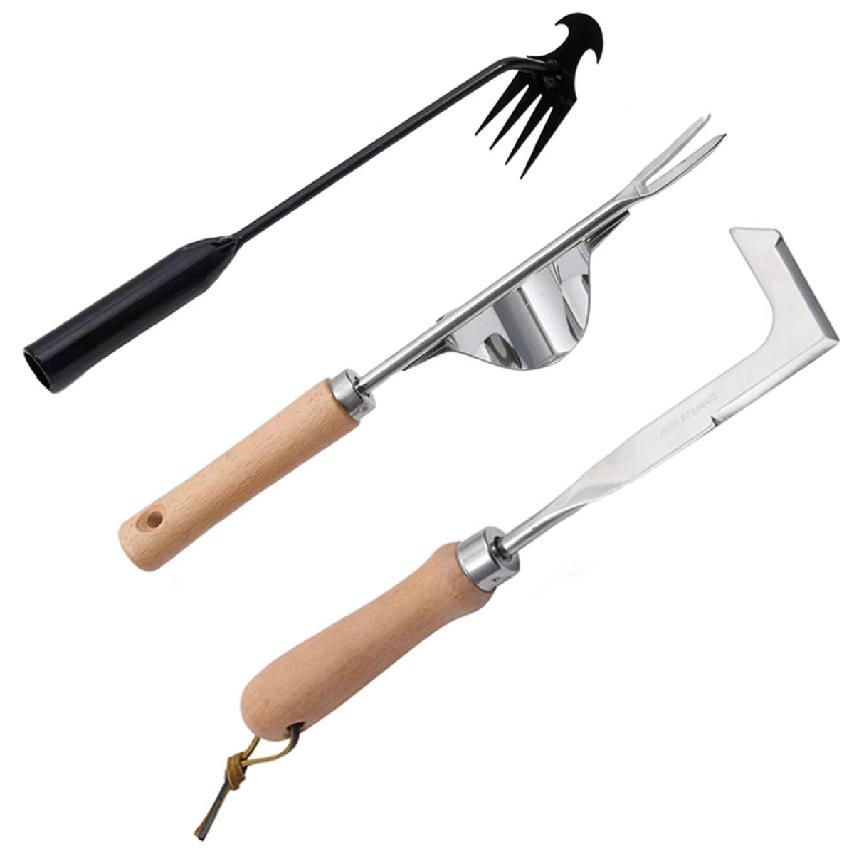 3 Pack Weed Puller Tool, Manual Hand Weeder Paver, Crack Weeder, Stainless Steel Crevice Weeding