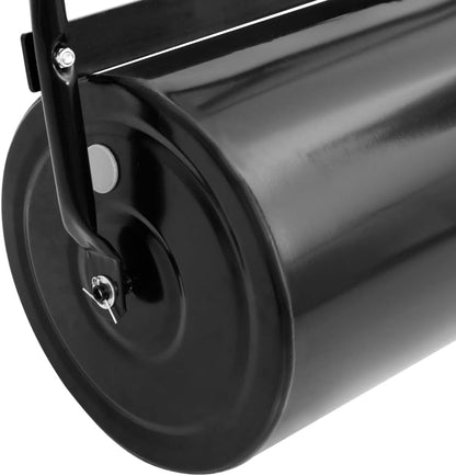 Garden Lawn Roller with Handle for Lawn Garden Yard, Grass Aerator, Yard Roller Black 16.6 gal Iron