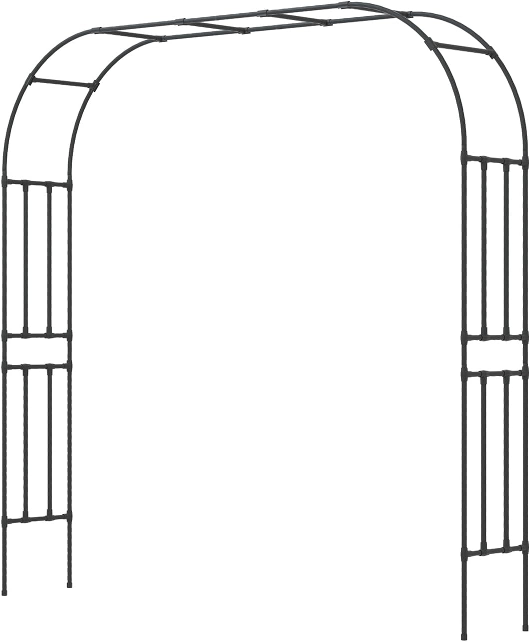 Metal Garden Arch - Length: 98.5in, Wide: 15.8in Garden Arches Trellis for Climbing Plants Outdoor
