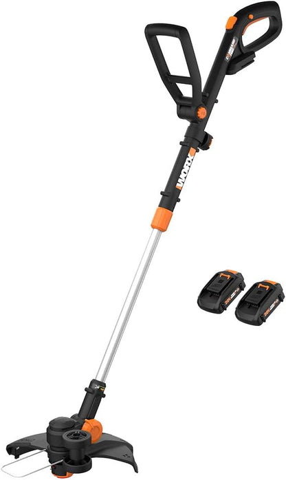 Worx String Trimmer/Edger/Lawn Mower 3-in-1 Grass Trimmer GT Revolution 20V 12" (2 Batteries &