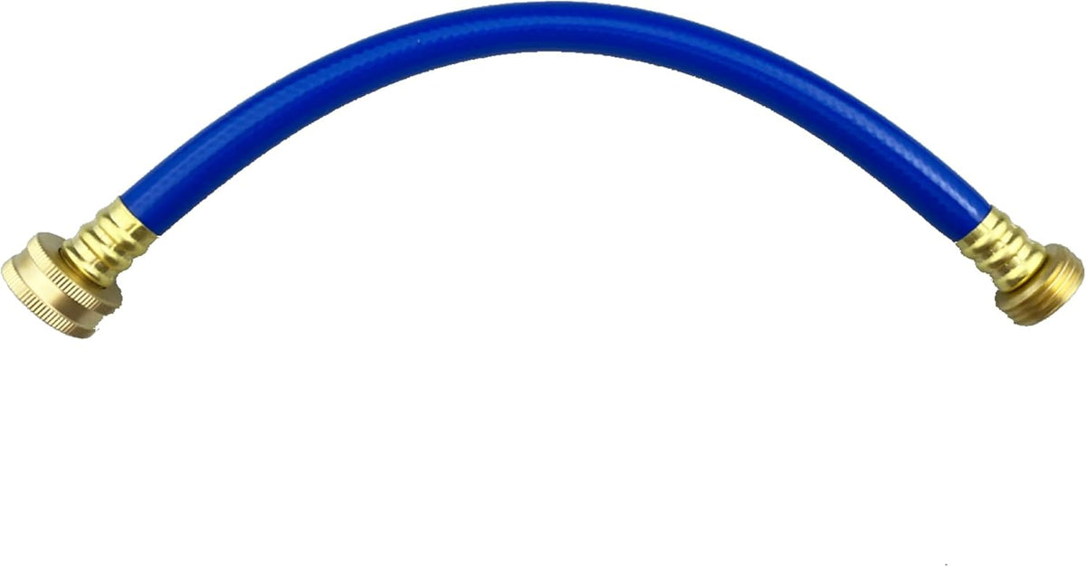 PVC Garden Hose 1/2 Inch Green Heavy Duty Water Hose with Solid Brass Fittings,No Leaking
