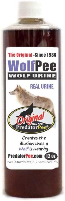 PredatorPee 100% Wolf Urine - Territorial Marking Scent - Creates Illusion That Wolf is Nearby