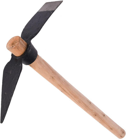 Garden Hoe Pick, 15.7 Inch Weeding Mattock Hoe Garden Pick Axe Multipurpose Gardening Hand Tool for