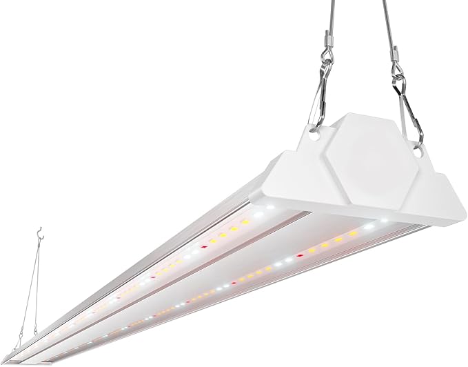 FREELICHT 1 Pack 4ft LED Grow Light, 60W (350W Equivalent), Sunlike Full Spectrum Integrated Plant