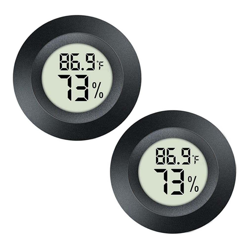 2 Pack Hygrometer Thermometer Digital Humidity Meter Indoor/Outdoor Humidity Monitor Reptile