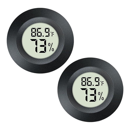 2 Pack Hygrometer Thermometer Digital Humidity Meter Indoor/Outdoor Humidity Monitor Reptile
