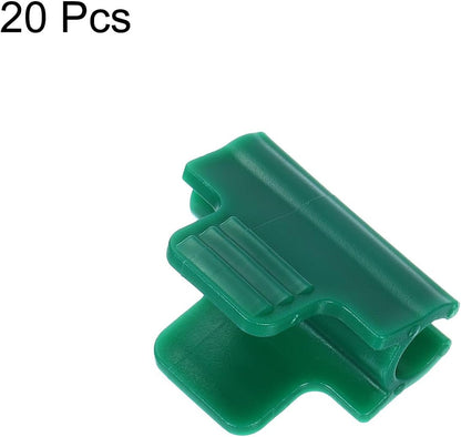 uxcell Greenhouse Clamps for 7/16inch PVC Pipe, 20pcs Greenhouse Film Clamps Shading Net Rod Clip