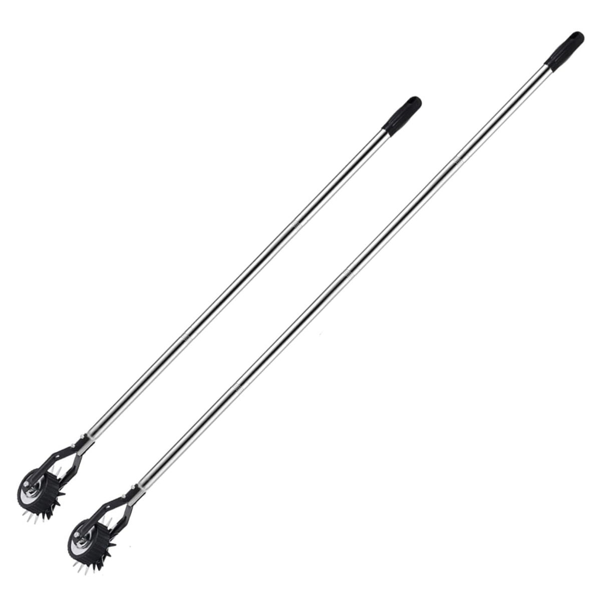 Edger Lawn Tool 53.2 Inch Manual Grass Edger with 3 Sections Stainless Steel Handle and Wheel