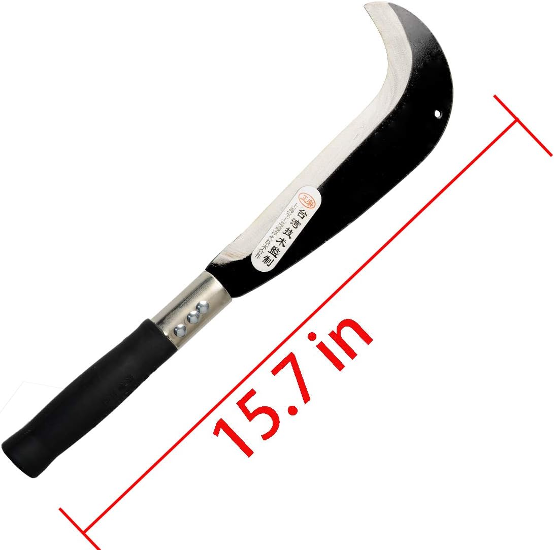 Zelin Machete with Heavy Duty Construction Black Plastic Handle,Ergonomic No-Slip Handle for