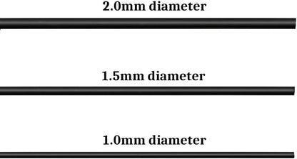Quality Black Long Lasting Bonsai Training Wire Set of 3 Sizes - 1.0mm, 1.5mm, 2.0mm (32 Feet Each