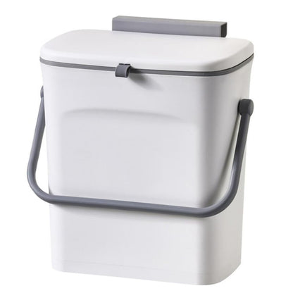 LALASTAR Small Trash Can with Lid, Kitchen Compost Bin for Countertop or Under Sink, Plastic