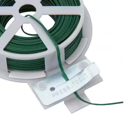 Rocky Mountain Goods Twist Ties for Plants with Cutter - Green Garden Twist Ties for Outdoor/Indoor
