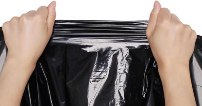 TYPLASTICS Heavy Duty 55-60 Gallon Trash Can Liners, 36" x 60", 1.2Mil, Black Garbage Bags