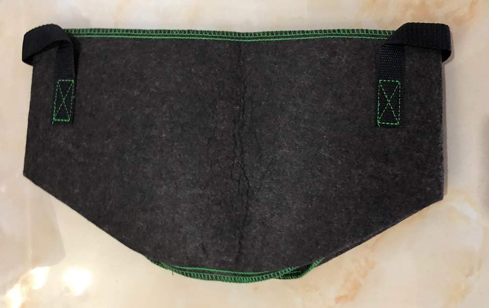 HORTIPOTS Fabric Pots 3 Gallon Non So Floppy Air Pruning Smart Grow Bags Black Gray (Pack of 10)