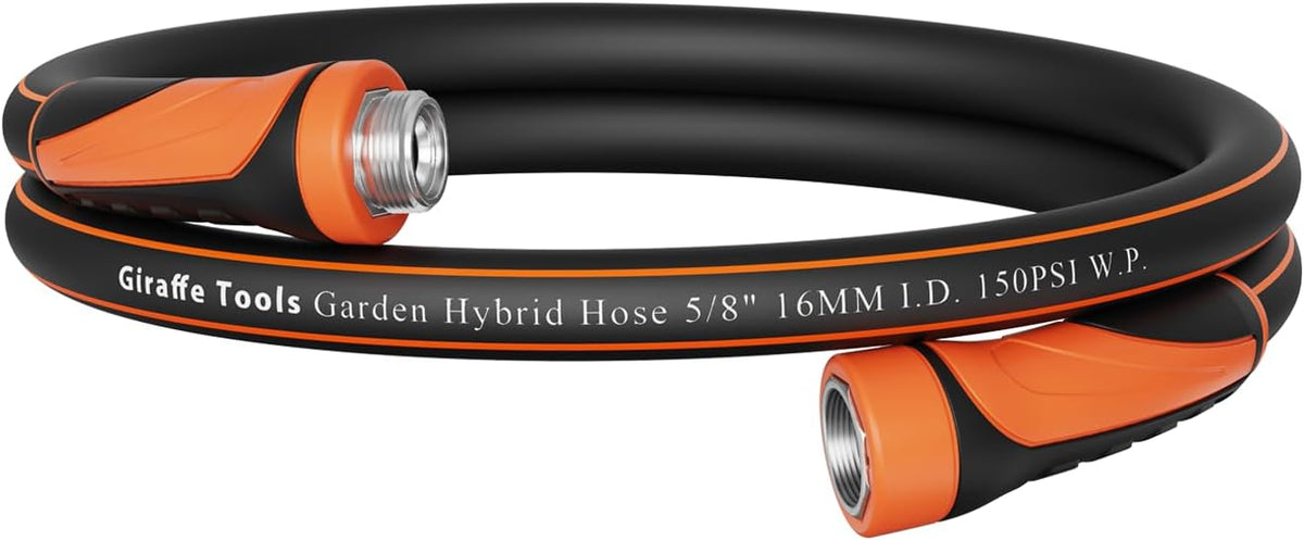 Giraffe Tools Garden Leader Hose 5/8 inch x 5ft, Short Water Hose Heavy Duty, Flexible, Lightweight