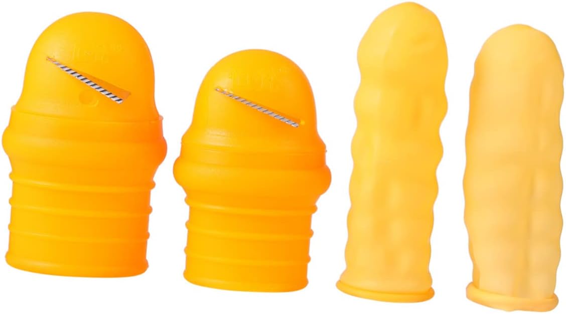 MERRYHAPY Thumb Vegetable Fruit Picker 4pcs Silicone Gardening Tool with Portable and Compact for