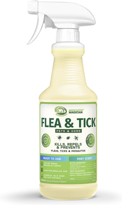 Mosquito Magician Indoor and Outdoor Spray - Use for Carpet, Furniture, Bedding, Couches & Pets