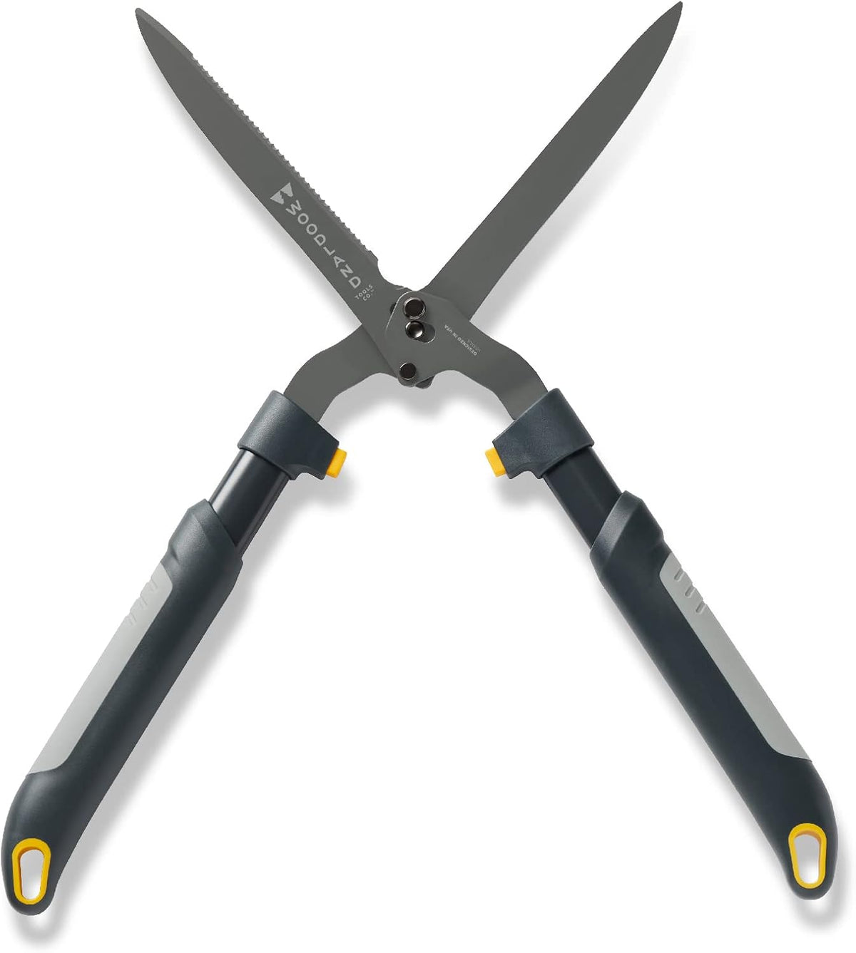 Woodland Tools Heavy Duty Hedge Shears, 25 Inch Manual Hedge Clippers with 10 Inch Lever-Assist