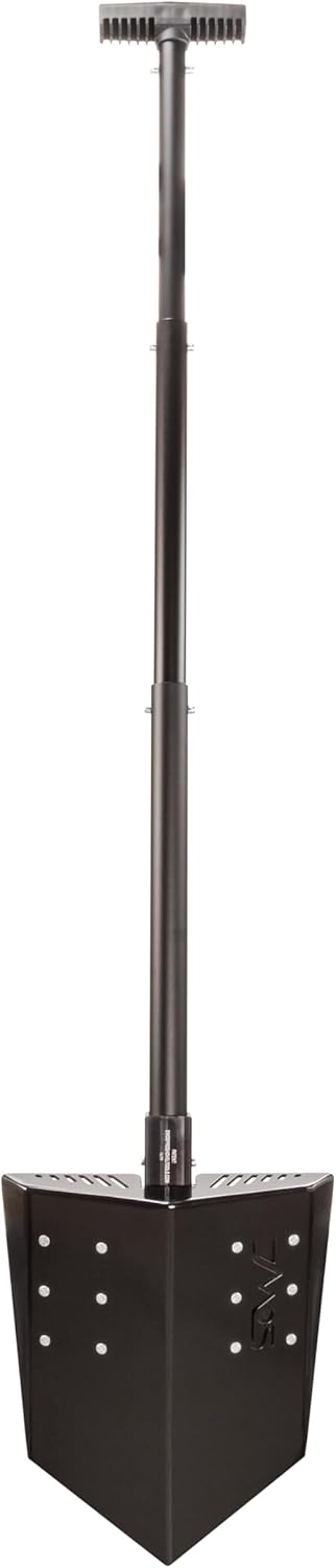 DMOS Delta Shovel - Collapsible Heavy-Duty Steel Folding Shovel for Camping, Overlanding, Survival