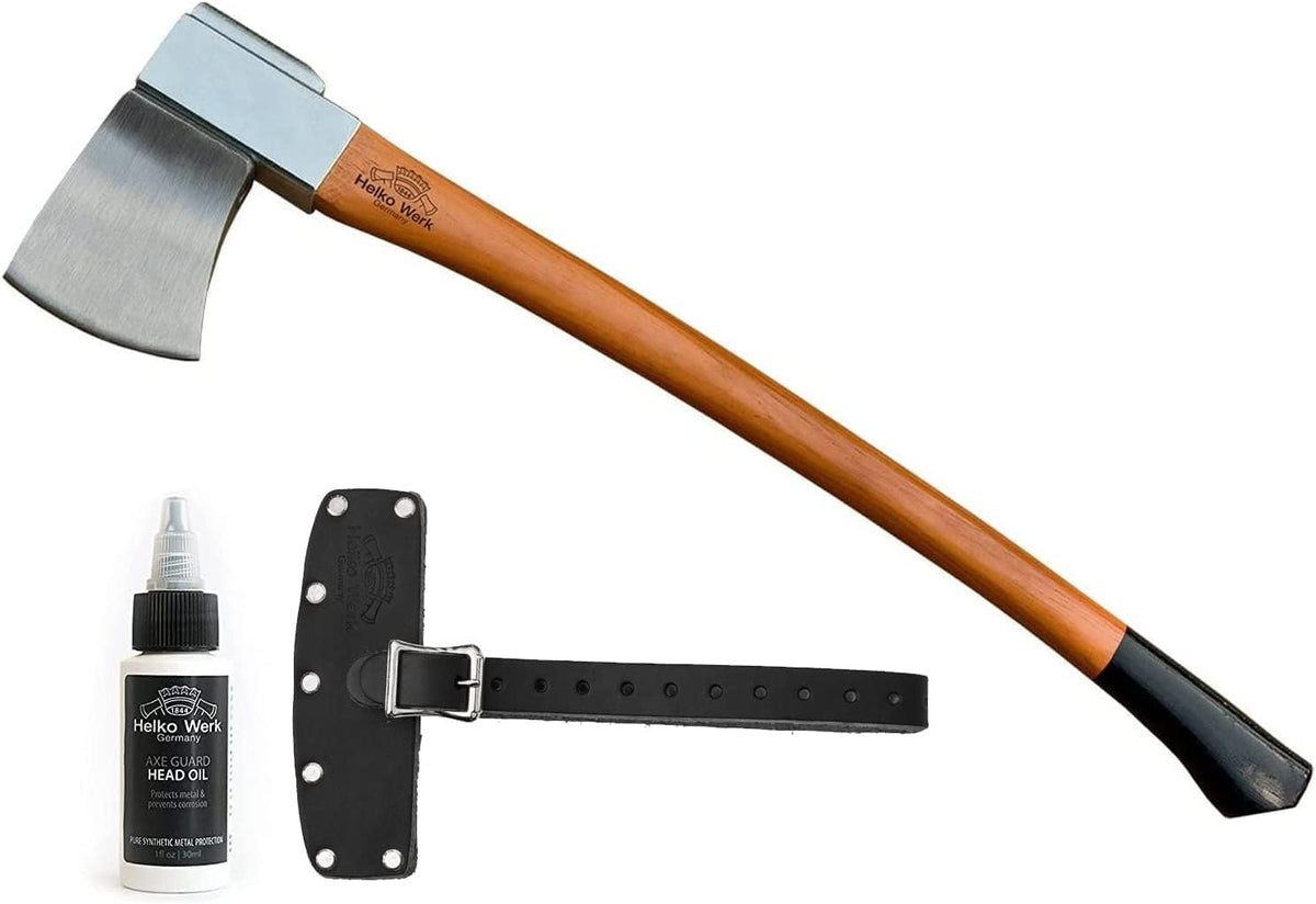 1844 Helko Werk Germany Axe Collection - 5 Vario Axes Set - Heavy Log Splitter, Heavy Universal