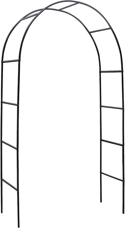 Metal Pergola Arbor, Outdoor Flower Garden Arch Trellis, Steel Garden Arbor for Climbing Plants