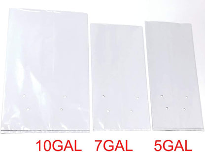 HORTIPOTS Grow Bag 7 Gallon Square Nursery Container Made of Black White Poly Films (25 Pieces per