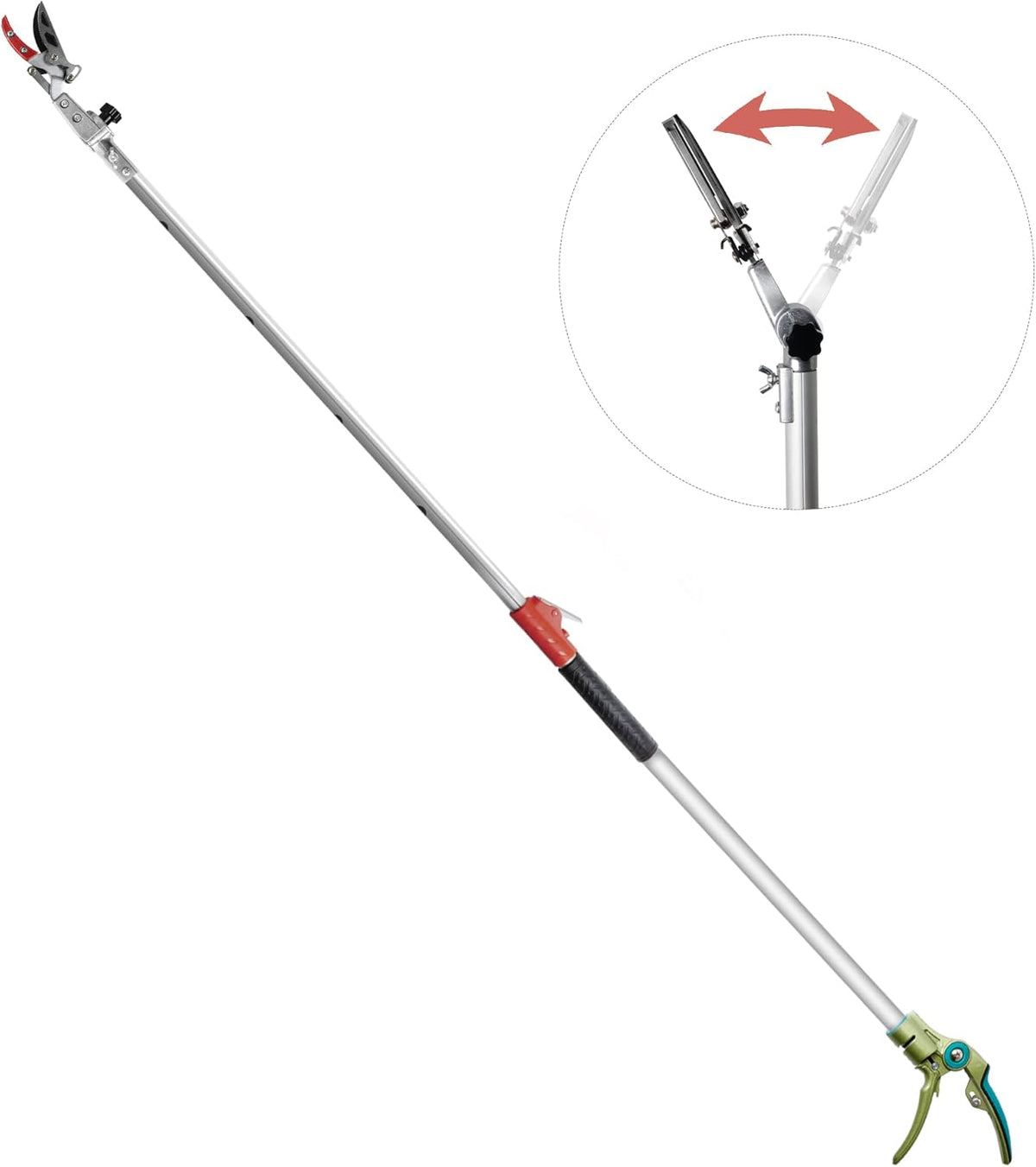 GARTOL Pruner for Garden, Cut Upto 1 Inch & Hold Telescopic Pole Pruner, Fruit Picker with Rotating