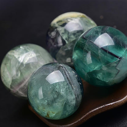 4-5CM/1.58-1.97inch Natural Fluorite Crystal Ball Hand Polished Fluorite Sphere Decorative Sphere