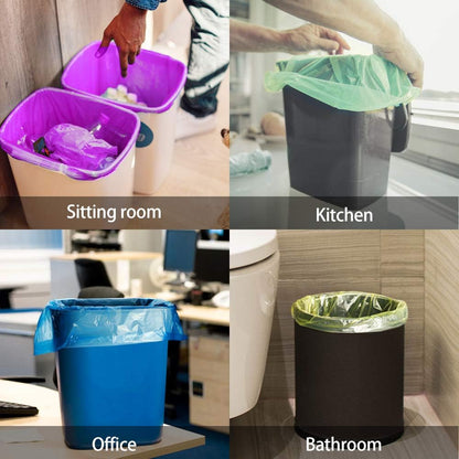 8 Gallon 330 Counts Strong Trash Bags Garbage Bags by Teivio, Bathroom Trash Can Bin Liners