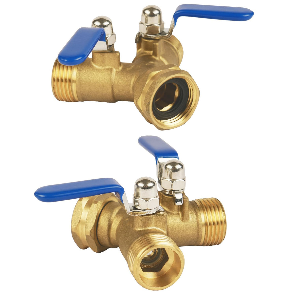 Hose Splitter 2 Way Heavy Duty, Full Flow Garden Hose Splitter