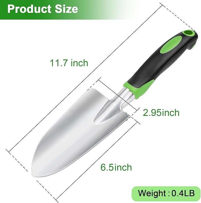 Garden Shovel Hand Trowel, Heavy Duty Hand Shovel with Ergonomic Handle,Garden Shovels for Digging
