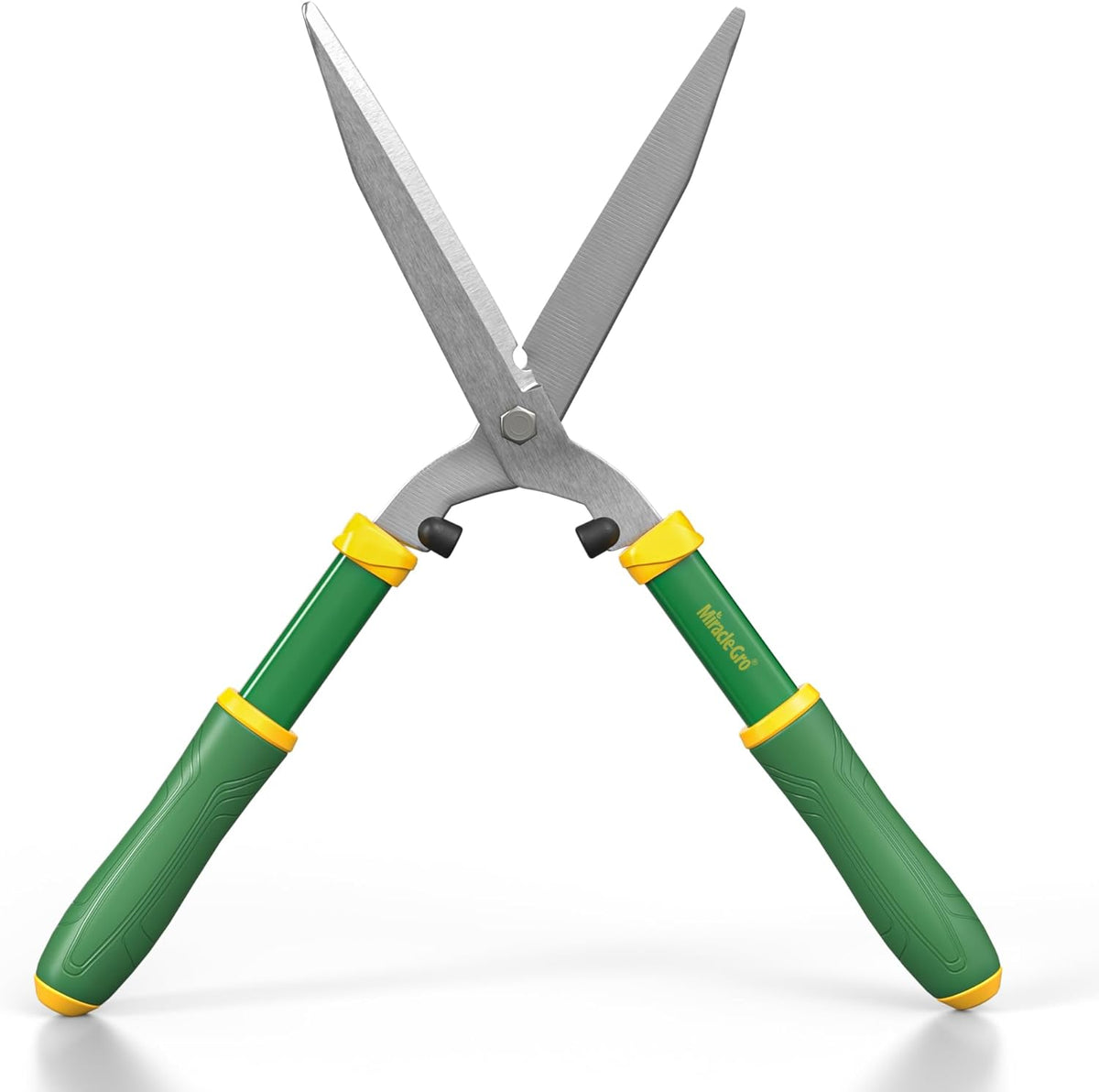 Miracle-Gro 21 in. Hedge Shears – Lawn and Yard Tool with Sharp Carbon Steel Blades, Comfort Grip