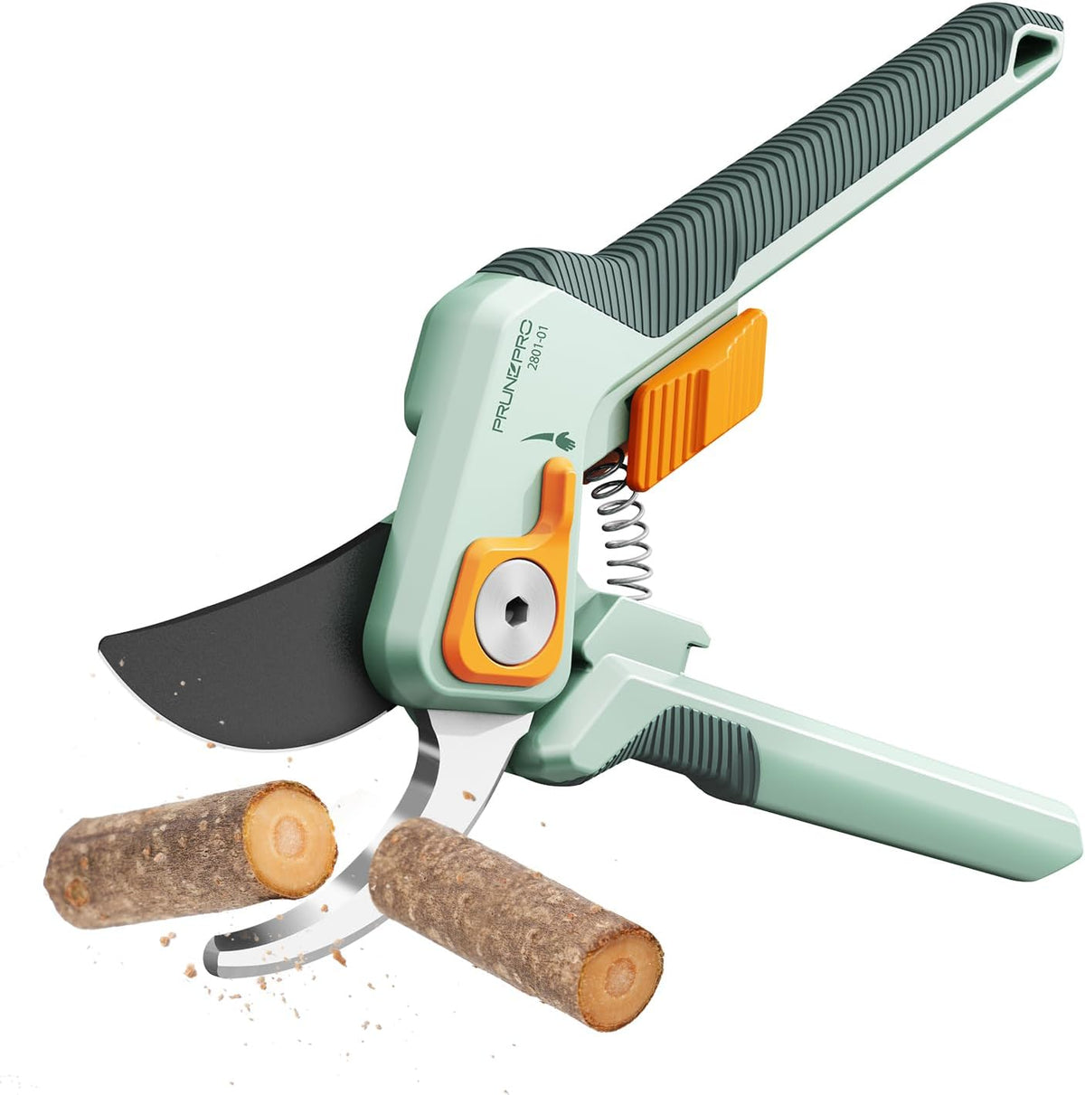 PrunePro 8" Professional Pruning Shears for Gardening Bypass Hand Pruner Stainless Steel Sharp