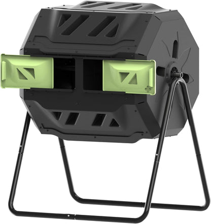 SQUEEZE master Compost Bin 43 Gallon Outdoor Tumbler composters Garden Tumbling or Rotating Compost