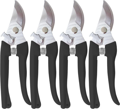 Pruning Shears for Gardening, 4 Pack Garden Scissors for Cutting Fresh Flowers, Floral Clippers for