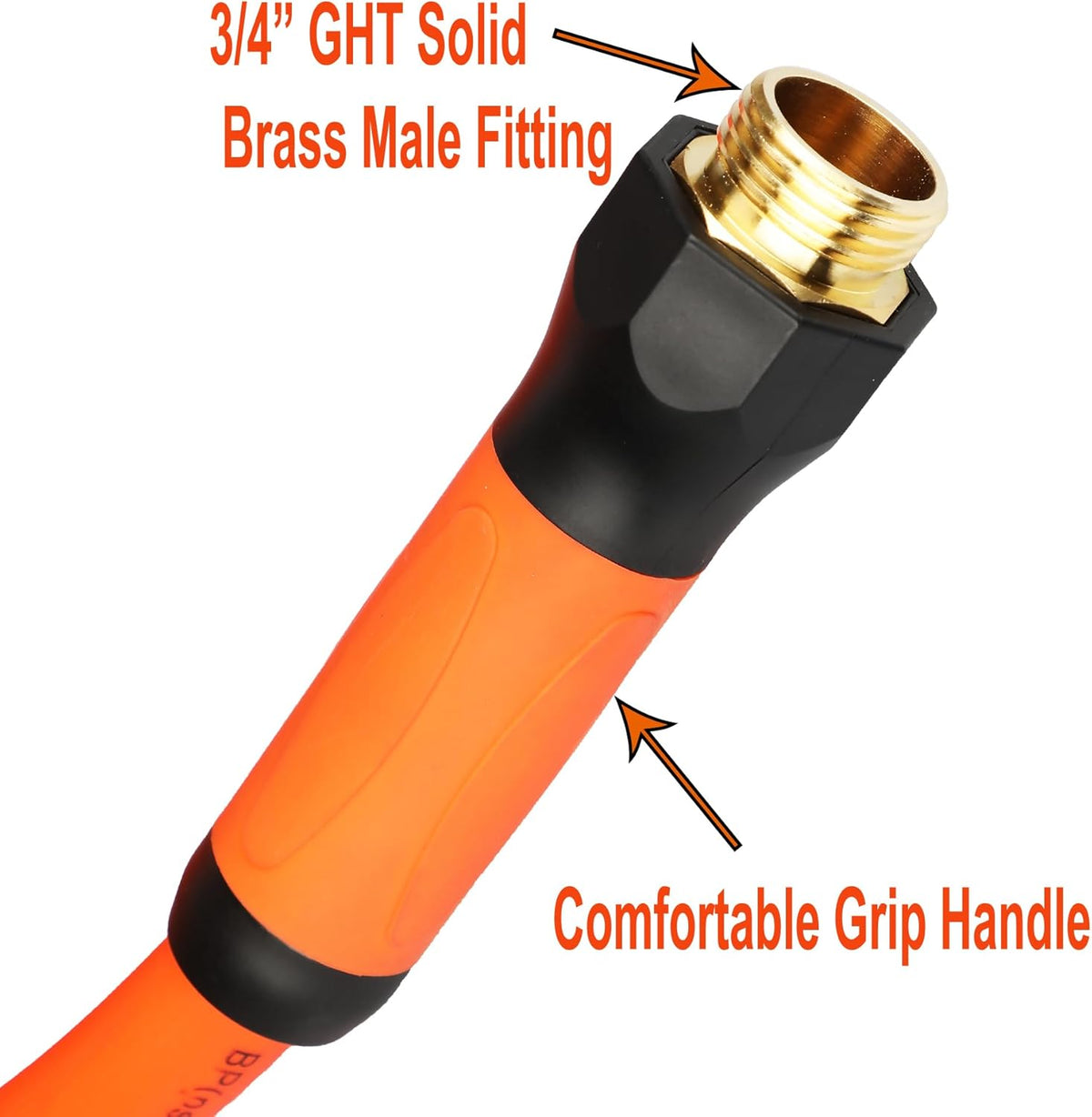 YOTOO Heavy Duty Hybrid Garden Water Hose 5/8-Inch by 25-Feet 150 PSI Kink Resistant, Flexible with