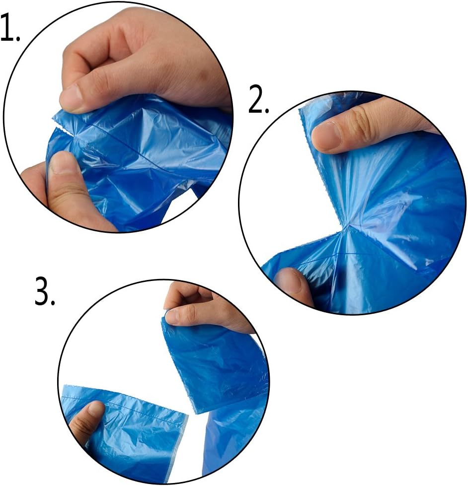 Kitchen Trash Bags 10 Gallon,120 Counts, Blue