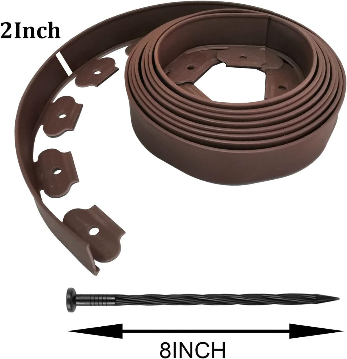 Landscape Edging,20ft Plastic Garden Edging with 20 Stakes,Lawn Edging for Lawn,Yard,Flower Gardens