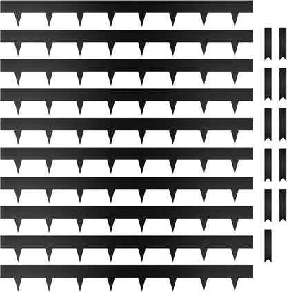 KOL Galvanized Steel Flexible Garden Lawn Edging, 10-Pack Black Metal Landscape Edging Strips