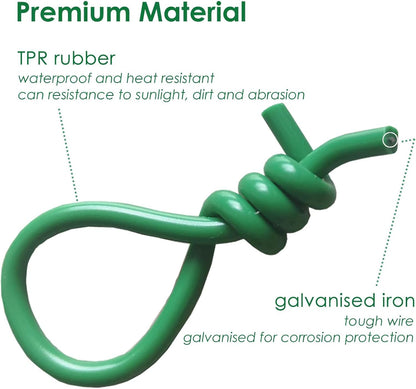 Soft Plant Tie Garden Plant Twist Tie TPR Plant Supply, for Supporting and Fixing Garden Planting