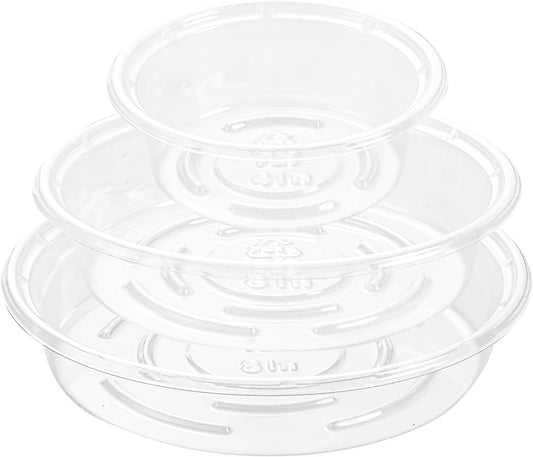Plant Saucer 30 Pack Plant Trays for Pots 4/6/8 Inch Plastic Plant Saucers for Outdoors and Indoors