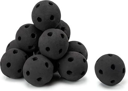 Skyflame Hollow Ceramic Balls, Set of 12 Round Fire Stones Set for Indoor and Outdoor Fire Pits or