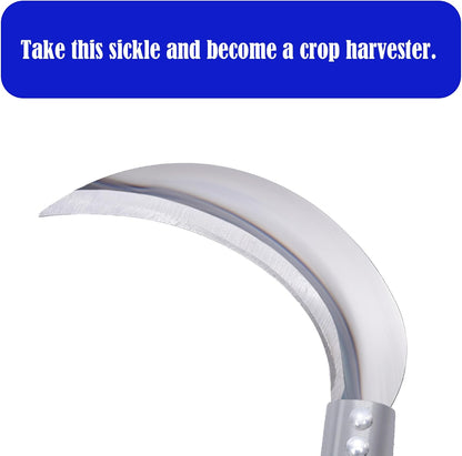 1pce 290mm/11.42in Carbon Steel Billhook Brush Clearing Sickle for Grass,Weeding Tools for