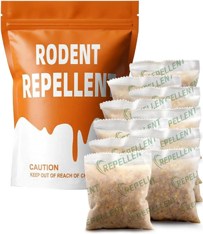 Rodent Repellent Pouches, Rodent Repellent for Car Engines, Mice Repellent Indoor, Natural