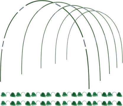 MAXPACE Greenhouse Hoops for DIY 2.7ft or Wider Grow Tunnel, Rust-Free Fiberglass Support Hoops