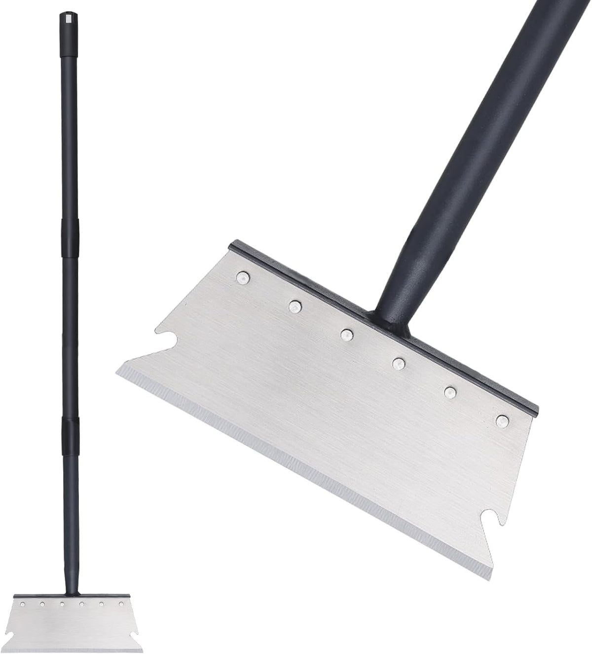 Garden Cleaning Shovel, Snow Shovel, Ice Scraper, 59 Inch Adjustable Handle Heavy Duty Garden