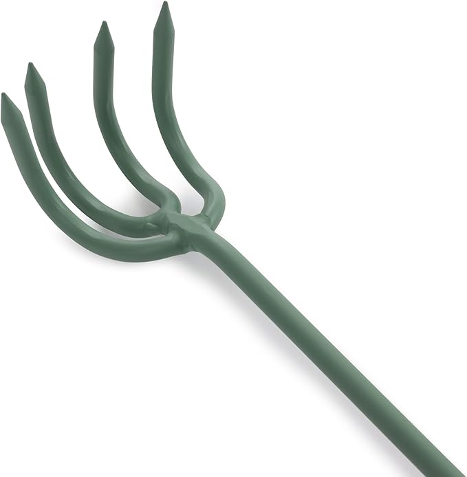 Barebones Cultivator - Weed Remover Tool - Garden Rake and Weeding Tool for Yard Work - Stainless