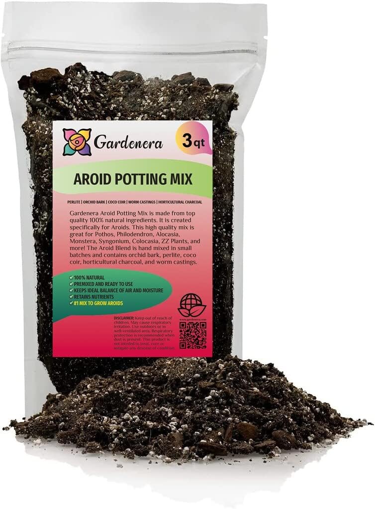 Premium Aroid Potting Mix - Soil Free Blend for Aroids - Growing Medium for House Plants by