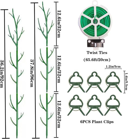 Monstera Plant Support Stakes, 8 Pack Stackable Garden Trellis Climbing Plant Support Structures